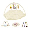 Baby Play Gym Mat, Tummy Time Mat with 5 Detachable