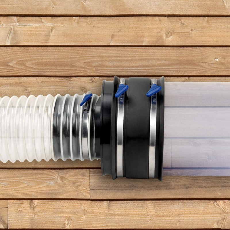 POWERTEC 70281 6 Inch Dust Control Flex Cuff with Adjustable