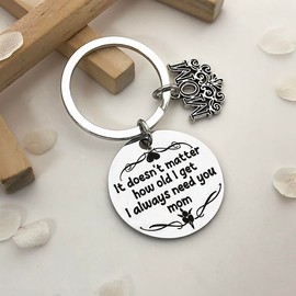Zguhsadl Mom Christmas Gifts from Daughter Son Mother’s Day Keychain Gift Birthday Valentines's Day Gifts for Mother Best Mom Ever Key chain