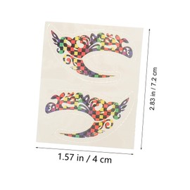 FOMIYES Set of 20 Eyeliner Stickers Easy Apply Remove Temporary Makeup for Eyes