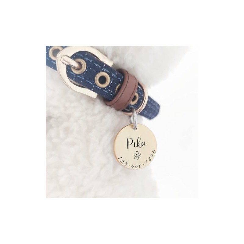 001 Placas de Identificación para Perros Gatos Personalizadas Encantador Símbolos