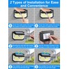 LANSOW Solar Motion Lights Outdoor 6 Pack, 188 LED/3 Modes,