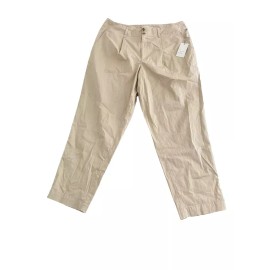 A New Day New W TagWomen's High-Rise Pleat Front Straight Chino Pants - A New Day Cream 17