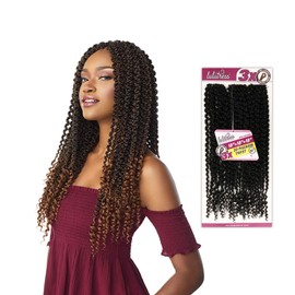 Sensationnel Lulutress Crochet Braiding hair - DIY hair style crochet braids hair extensions All Kanekalon flame retardant synthetic Fiber Locs Premade Precurled TWISTs color braids - 3X 3d Passion TWIST 18 (2)