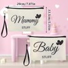 Grevosea 2 Pcs Mum to Be Gifts, Canvas Pouch Bags