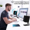 VAYDEER Desktop Speaker Stands with Vibration Absorption Pads, Metal Speaker