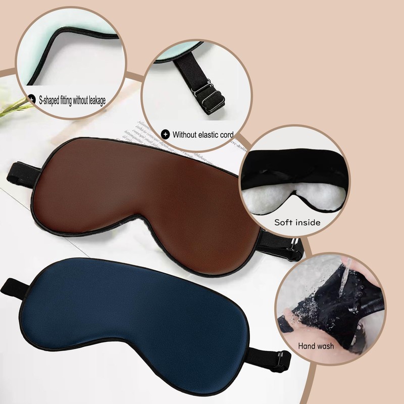 Eye Mask Blindfold with Elastic Strap/Headband, Soft Eye Cover Eyeshade
