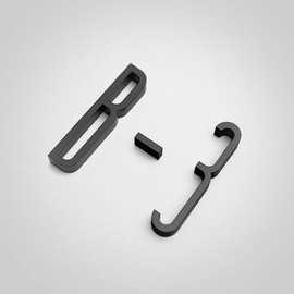 PFLife Door Numbers for House Apartment Plaque Mailbox 4 Inch Self Adhesive Letter Black Stickers (B, Style A)