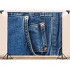 Denim Photography Backdrop, Blue Jean Fabric Background with Copper Rivets,