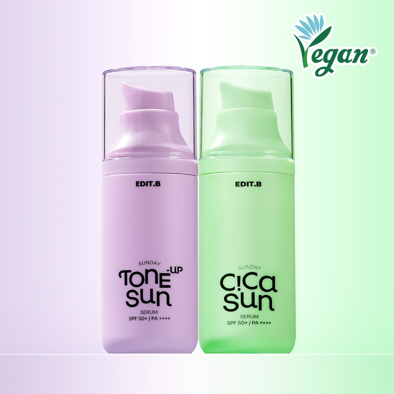 EDIT.B Sunday Cica Sun Serum 55ml SPF50+ PA++++ - EDIT.B