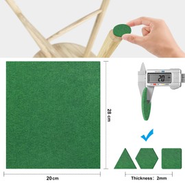 6PCS Furniture Pads Floor Protectors,11x8 inch Felt Furniture Pads Self Adhesive Floor Protectors Pads,Anti Scratch Felt Pads for Furniture Feet Chair Legs Table,Furniture Felt Pads - Green