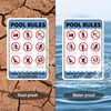 GLOBLELAND Pool Rules Swim at Your Own Risk No Exceptions
