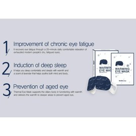 WELLDERMA Warming Soothing Eye Mask 10 Packs Sleep Better Fatigue Recover 20 minutes