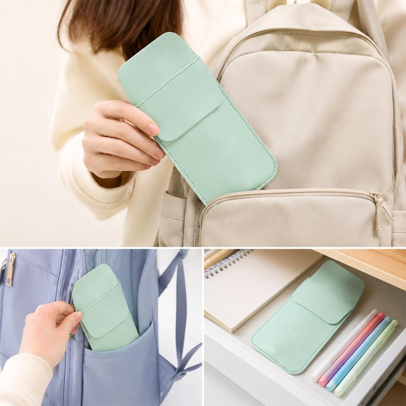 AddLotLot 6 PCS Pocket Pen Holders Leather Pockets Pen Holder