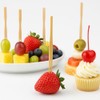 Disposable Bamboo Fruit Forks – 88mm Long, 7mm Wide, 2mm