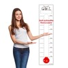 Fundraising Thermometer Chart Goal Tracker, 48"x12" Dry Erase Goal Setting