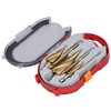 6Pcs/Set Spiral Grooved Step Drill Bit Hex Shank Stepped Drills