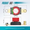 Battery Disconnect Switch, Hilictokt Top Post to Side Post Battery