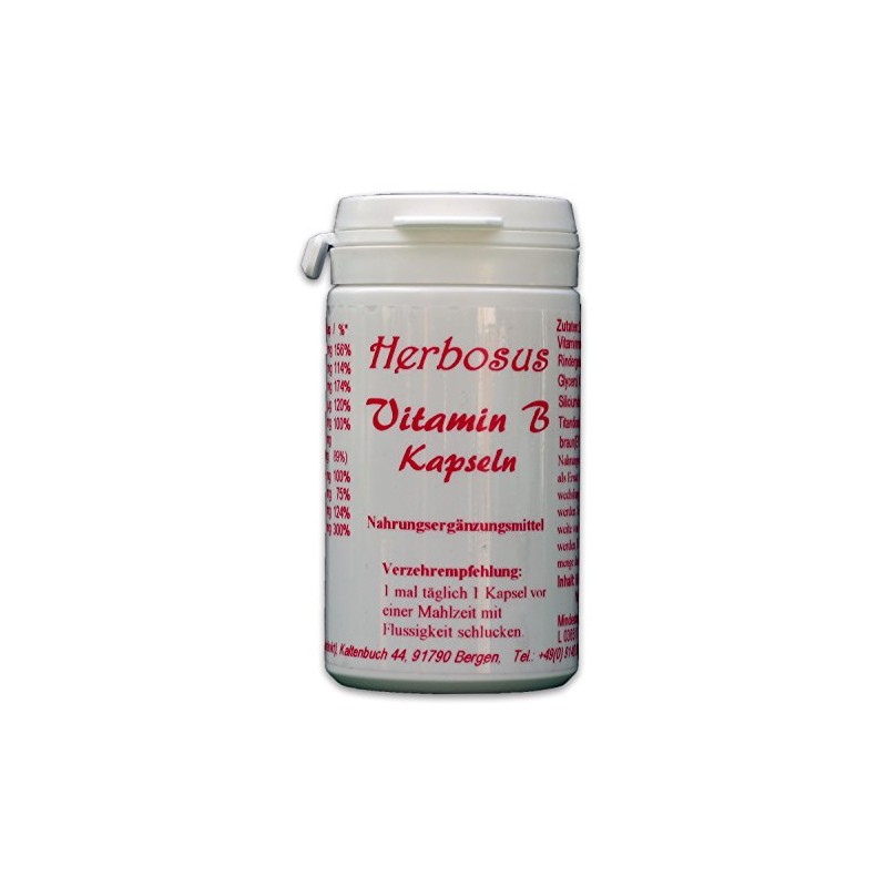 Vitamin-B-Kapseln von Herbosus