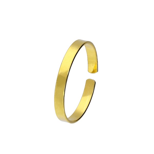 Plain Gold Dipped Sterling Silver Toe Ring