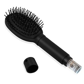 Worldity Diversion Safe Hair Brush to Hide Money, Cash, Jewelry, Mini Keys, Beach Safe Container Real Hair Brush Comb for Valuables, Perfect for Travel or At Home(Black)
