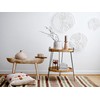 Creative Co-Op Handmade White Coral Shaped Paper & Metal Wall