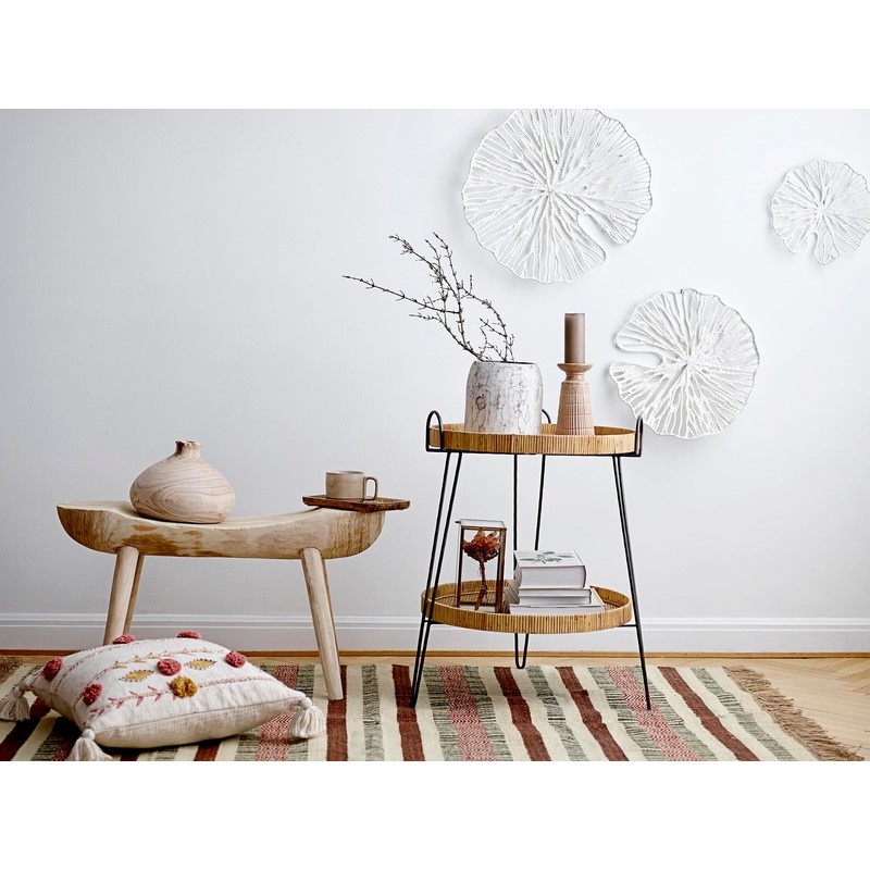 Creative Co-Op Handmade White Coral Shaped Paper & Metal Wall