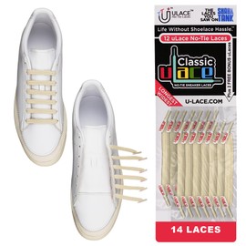 U-Lace Classic No-Tie Shoe Lace Bundle - 2 Packs Tan