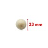 GERILEO Pack of 10/20 Table Football 33 mm - Beech