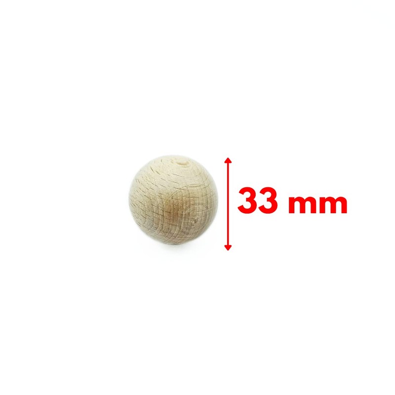GERILEO Pack of 10/20 Table Football 33 mm - Beech