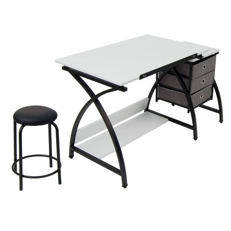 SD STUDIO DESIGNS 2 Piece Comet Craft Table | Angle