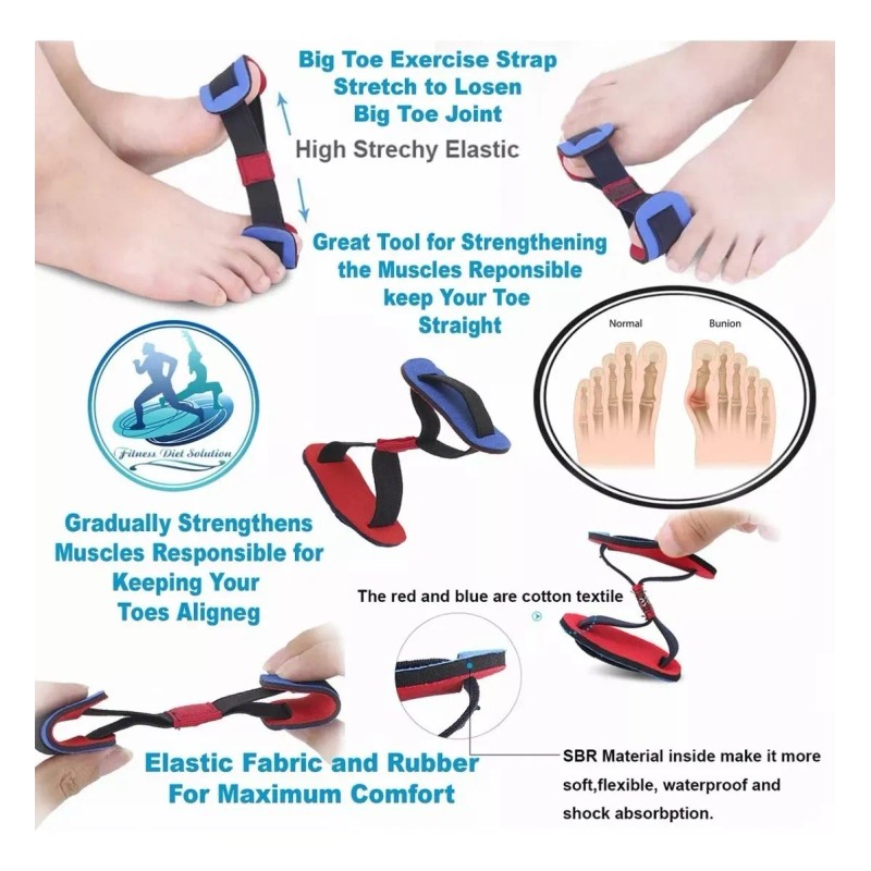 Kit De Correctores De Juanete Y Protectores 11 Pzas Blanco