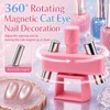2Pcs Automatic Cat-Eye Nail Magnet for Cat Eye Gel Polish,