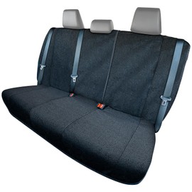 Season Guard Back Seat Towel Seat Cover for Cars; Great for After Gym Workouts, Dogs, and Outdoor Activities; Universal Fit for Cars SUVs Vans Trucks, EZ fit, Non Slip Grip, Black
