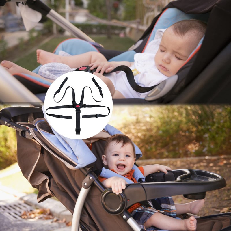 5-Point Harness for High Chairs & Strollers - Adjustable and
