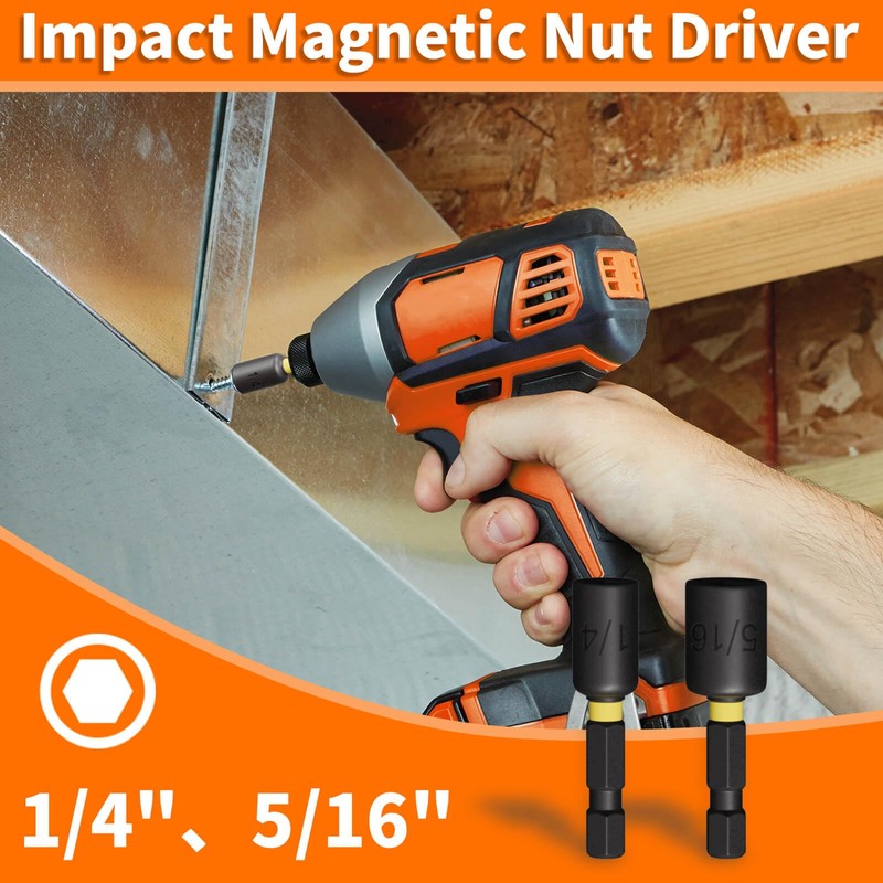 ENERTWIST 72 Pcs Impact Driver Bit Set,Complete S2 Screwdriver Bit