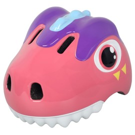HUGGAH Dinosaur Bike Helmet for 1-3-5-8 Toddler Baby Kids, Lightweight Bicycle Helmet for Cycling Skateboard Roller Skate & Multi-Sports,2 Sizes for Boys and Girls (Pink)