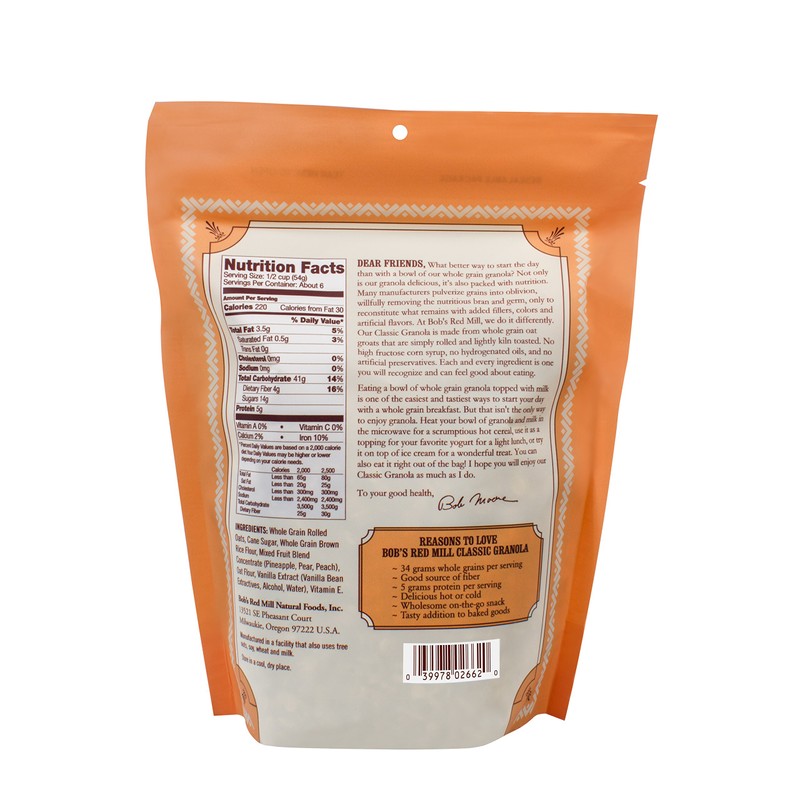 Bob's Red Mill Classic Granola, 12oz (Pack of 4) -