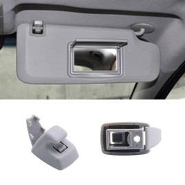 Sun Visor Clips Compatible with Chevy Silverado 1500 Cruze Sonic Spark Tahoe GMC Sierra 1500 Yukon Buick Verano NO. #95994975 95994976/2 Pcs (Gray)