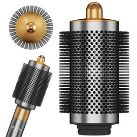 Large Round Attachments for Dyson Airwrap,Large Round Brush Attachment for Dyson Nickel/Copper Bigger Oval Volumizer for Fluffy Styling Designed to Perfectly for Airwrap Accessories