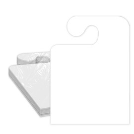 Versa Tags Car Mirror Hang Tags Pack of 50 Blank with Hook Car Hang Tag 8.5" X 11" Car Rear View Mirror Hang Tag Perfect Auto Dealership Supplies White Color