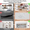 LANTEFUL Shoe Rack with Covers 10 Tier Tall Shoe Rack