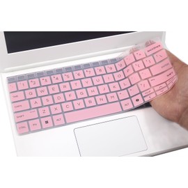 Silicone Keyboard Skin Cover Compatible for 2024 HP ProBook 440 G11 14 inch & HP ProBook 445 G11 14" Laptop & HP EliteBook 1040 G11 14" (NOT for ProBook 440 445 G10/G9/G8/G7/G6/G5) (Pink)