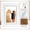 Picture Frame 6 x 4, White Vintage, Freestanding and Wall
