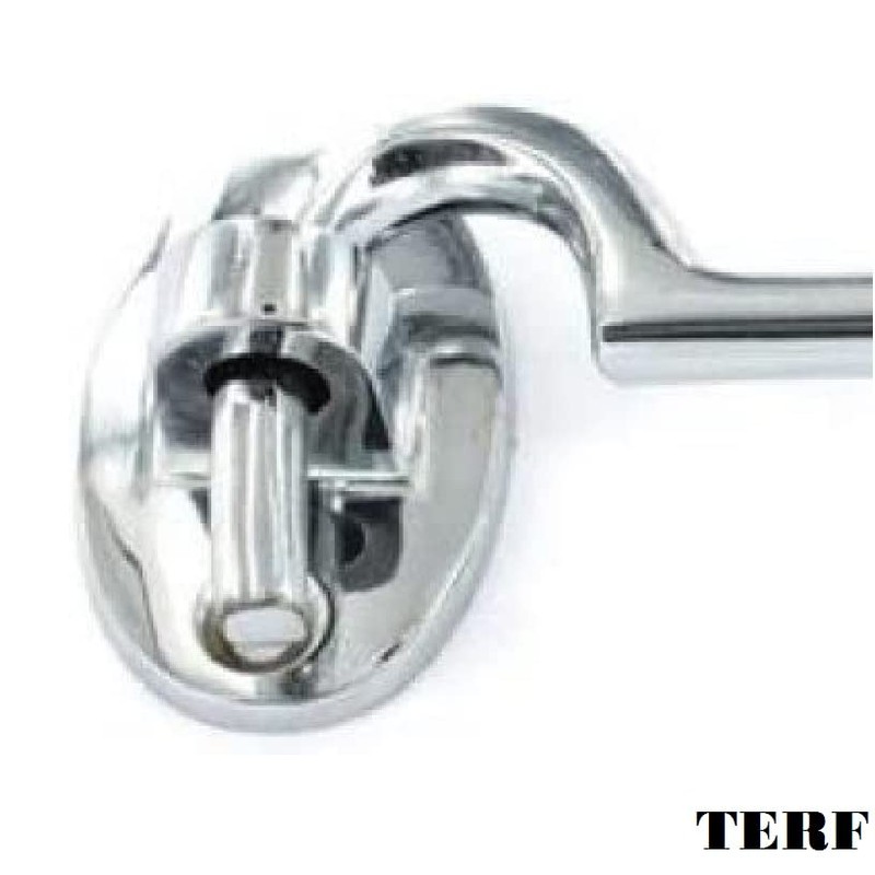 TERF® 150mm Heavy Duty Polished Chrome Cabin Door Hook and