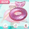 Mermaid Swimming Ring for Children, Pink Water Mermaid Swimming Ring