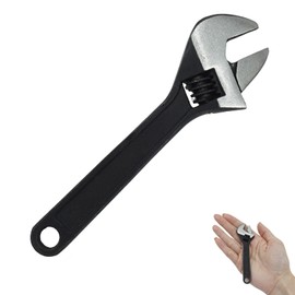 LLFYXM Mini Adjustable Spanner 4 Inch Compact Hand Wrench Portable Adjustable Spanner Lightweight for Auto Mechanical Repair Rust-Resistant Steel Tool for Bicycle, Plumbing, DIY