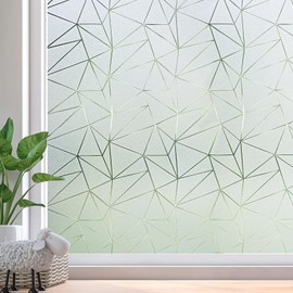 Coavas Window Privacy Film Frosted Glass Window Clings Bathroom Frosting Window Stickers Decorative Heat UV Blocking Window Coverings Static Cling for Glass Windows No Adhesive (Pure,23.6x78.7 inch)