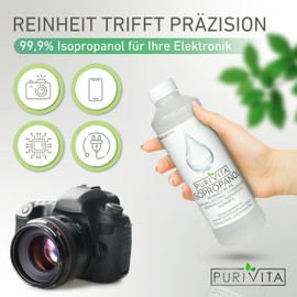 Purivita - Isopropanol 99.9% Isopropyl Alcohol IPA Cleaning Alcohol for Household and Electronics, 500 ml