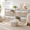 11x11 Inch Cube Storage Bins, 8 Pack Collapsible Fabric Storage